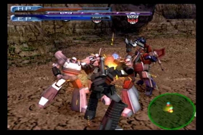 Screen ze hry Transformers Tatakai
