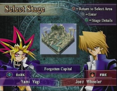 Screen ze hry Yu-Gi-Oh! Capsule Monster Coliseum