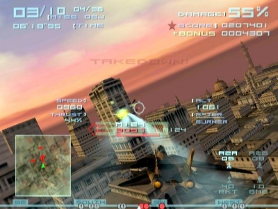 Screen ze hry Top Gun: Combat Zones