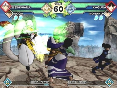 Screen ze hry InuYasha: Feudal Combat