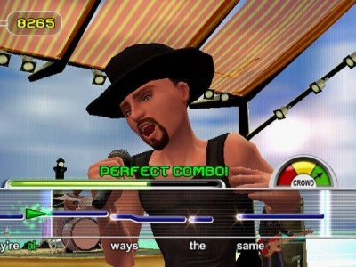 Screen ze hry CMT Presents: Karaoke Revolution Country
