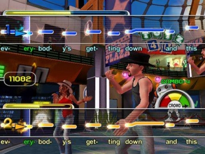 Screen ze hry CMT Presents: Karaoke Revolution Country