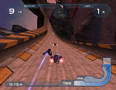 Screen ze hry WipEout Fusion