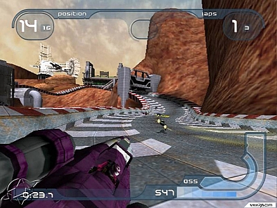 Screen ze hry WipEout Fusion
