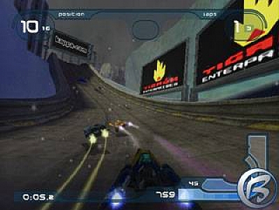 Screen ze hry WipEout Fusion