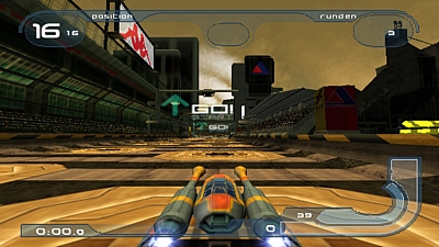 Screen ze hry WipEout Fusion