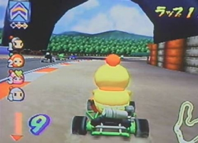 Screen ze hry Bomberman Kart