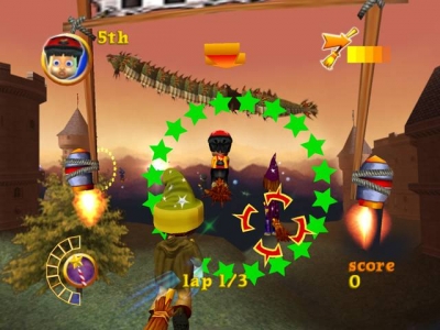 Screen ze hry Barry Hatter: The Sorcerers Broomstick