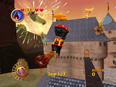 Screen ze hry Barry Hatter: The Sorcerers Broomstick