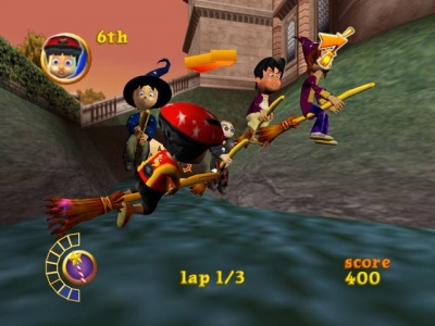 Screen ze hry Barry Hatter: The Sorcerers Broomstick