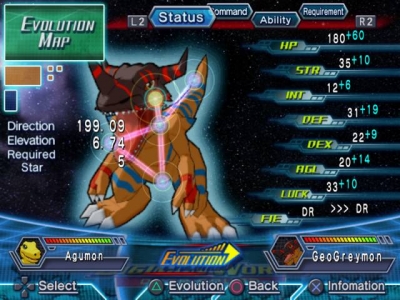 Screen ze hry Digimon World: Data Squad