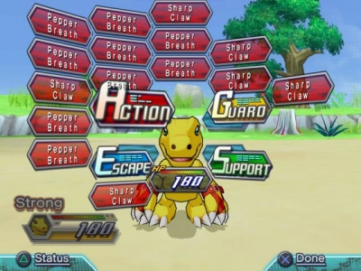 Screen ze hry Digimon World: Data Squad