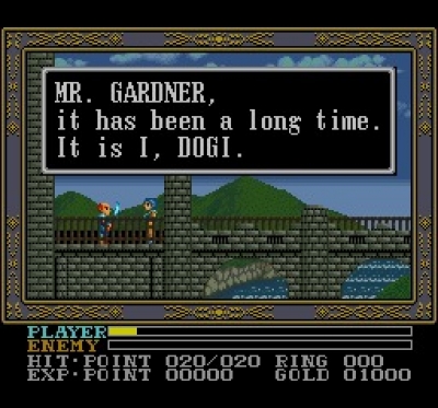 Screen ze hry Ys III: Wanderers from Ys