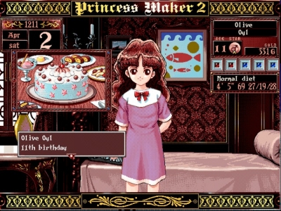 Screen ze hry Princess Maker 2