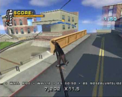 Screen ze hry Tony Hawks Pro Skater 4