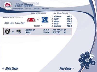 Screen ze hry Madden NFL 2003