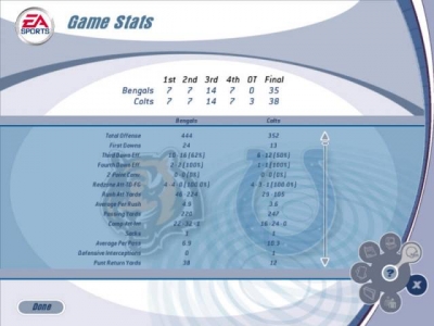 Screen ze hry Madden NFL 2003