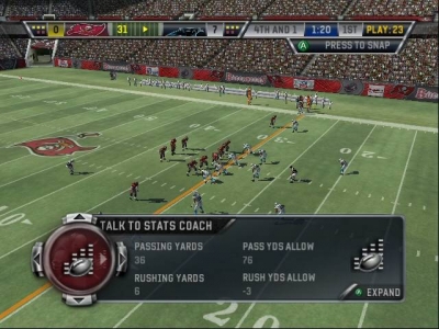 Screen ze hry NFL Head Coach