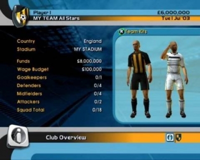 Screen ze hry LMA Manager 2004