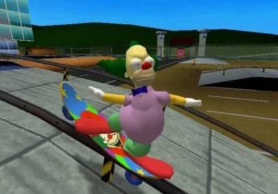Screen ze hry Simpsons Skateboarding, The