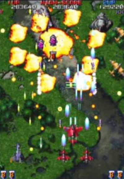 Screen ze hry Raiden Fighters Aces