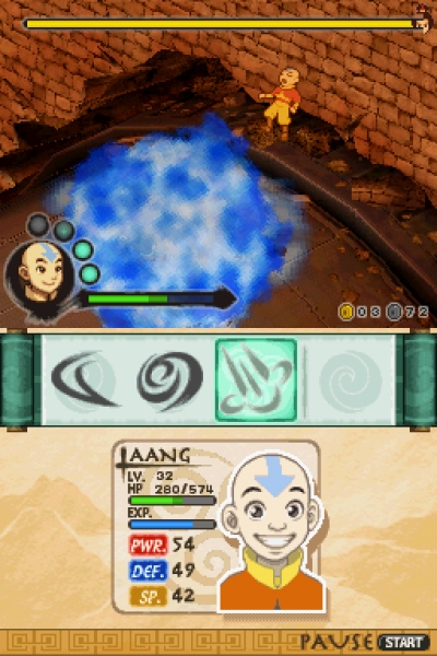 Screen ze hry Avatar: The Last Airbender - The Burning Earth