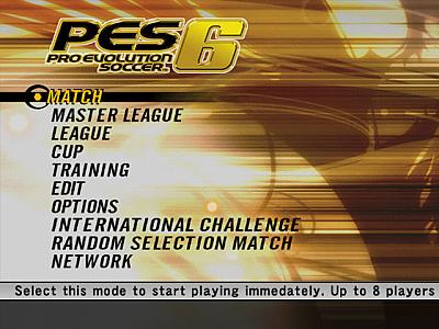 Screen ze hry Pro Evolution Soccer 6