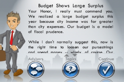 Screen ze hry SimCity