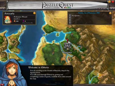 Screen ze hry Puzzle Quest: Chalenge of the Warlords