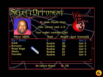 Screen Virtual Pool 3