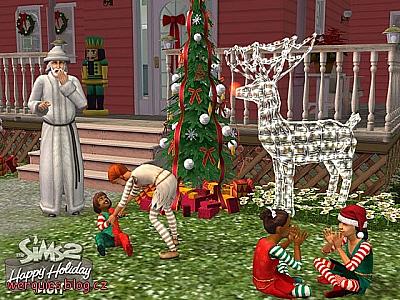 Screen ze hry The Sims 2: Vánoční Balíček
