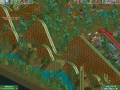 Screen ze hry Rollercoaster Tycoon 2