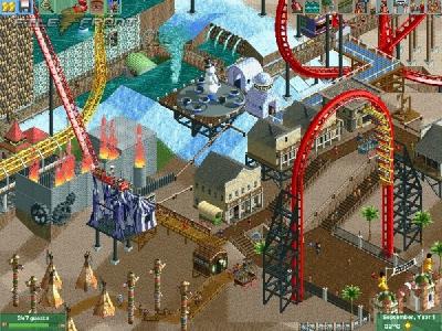 Screen ze hry Rollercoaster Tycoon 2