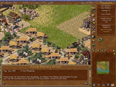 Screen ze hry Emperor: Rise of the Middle Kingdom