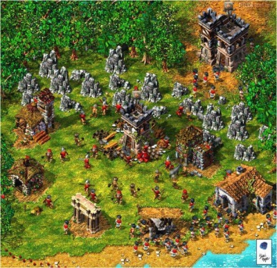 Screen ze hry The Settlers 4: The Trojans and the Elixir of Power 