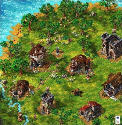 Screen ze hry The Settlers 4: The Trojans and the Elixir of Power 