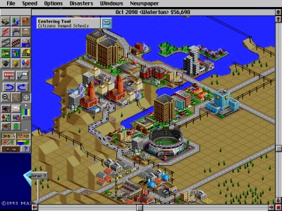 Screen ze hry Sim City 2000