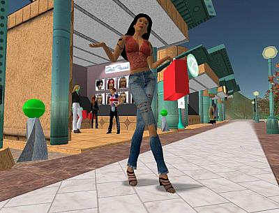 Screen ze hry Second Life