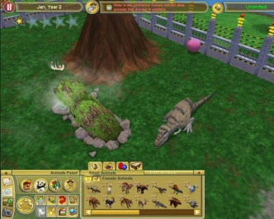 Screen ze hry Zoo Tycoon 2: Extinct Animals