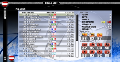 Screen ze hry Premier Manager 08