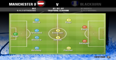 Screen ze hry Premier Manager 08