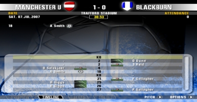 Screen ze hry Premier Manager 08