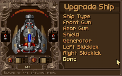Screen ze hry Tyrian 2000