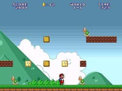 Screen ze hry Super Mario Bros Classic