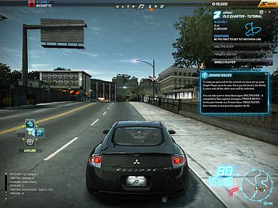 Screen ze hry Need for Speed: World Online