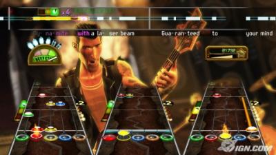 Screen ze hry Guitar Hero: Greatest Hits