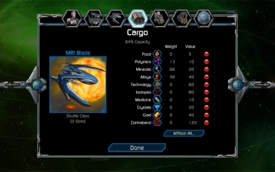 Screen ze hry Puzzle Quest Galactrix