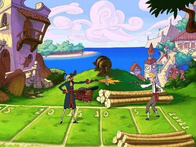 Screen ze hry Curse of Monkey Island, The