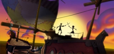 Screen ze hry Tales of Monkey Island Chapter 2: The Siege of Spinner Cay