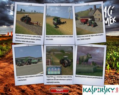 Screen ze hry TRAKTOR - Zetor Simultor 2009